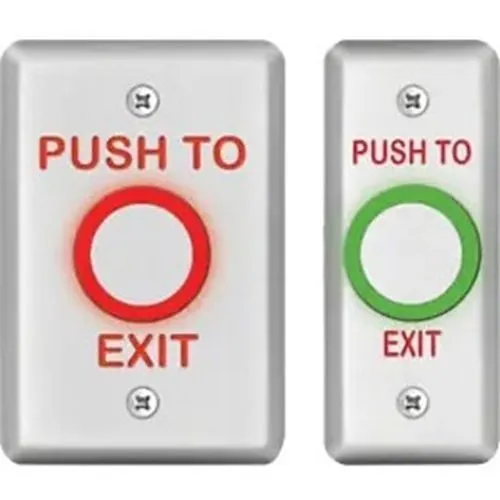 SDC 463NU 460 Series Narrow Capacitive Touch Sensor, Push to Exit, Electronic Timer, Adjustable or Alternate Action (On/Off), Dull Stainless