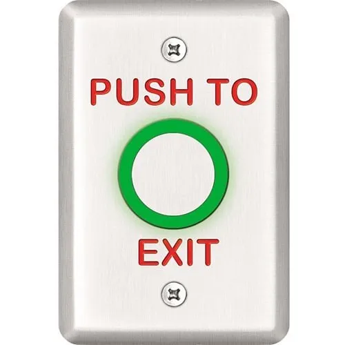 SDC 463U 460 Series Single Gang Capacitive Touch Sensor, Push to Exit, Electronic Timer, Adjustable or Alternate Action (On/Off), Dull Stainless