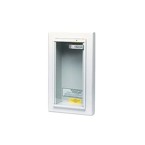 Kidde 468044 Fire Extinguisher Semi-Recessed Cabinet, lb Dry Chemical, White