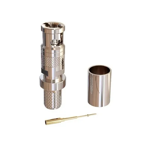 Belden 4694RMBUHD3 Micro BNC 3-Piece Crimp Connector, 12 GHz, UHD, 50-Pack