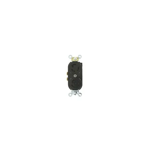 Leviton 4703-IIR Receptacle Lock, 2-Pole, 3-Wire, L5-15, 15A, 125V, Red