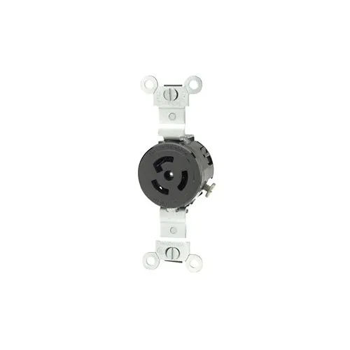 Leviton 4710 Receptacle Lock, Single, 2-Pole, 3-Wire, L5-15, 15A, 125V