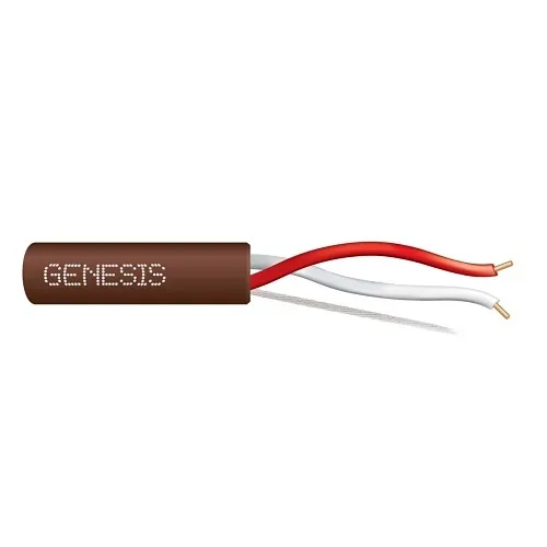 Genesis 47105807 18/2 Solid Unshielded Thermostat Cable, General Purpose, CL2, 250' (76.2 m) Speed Bag, Brown