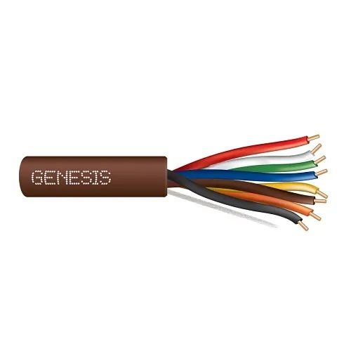 Genesis 47160907 18/8 Solid Unshielded Thermostat Cable, General Purpose, CL2, 250' (76.2 m) Speed Bag, Brown