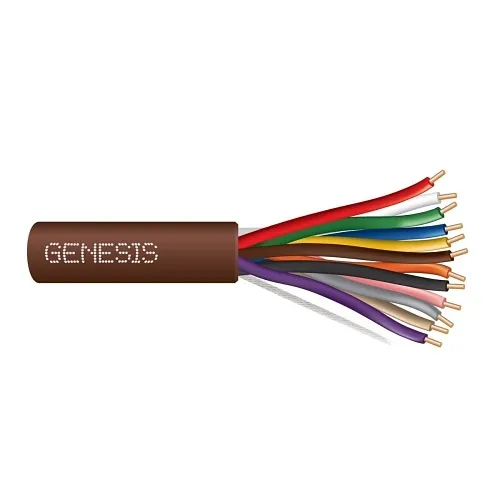 Genesis 47190107 18/12 Solid Unshielded Thermostat Cable, General Purpose, CL2, 250' (76.2 m) Reel, Brown
