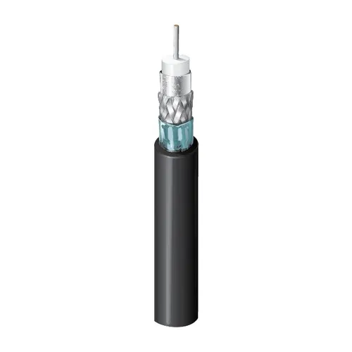Belden 4731P 0101000 14AWG 4K UHD Coaxial Cable for HDTV, 12 GHz, 75 ohms, CMP, 1000' (304.8m) Reel, Black