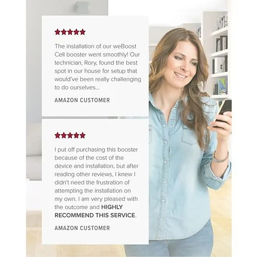 weBoost 474445 Installed, Home Complete Cell Signal Booster