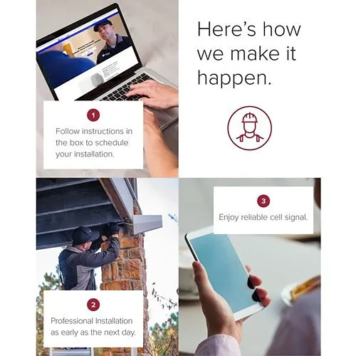 weBoost 474445 Installed, Home Complete Cell Signal Booster