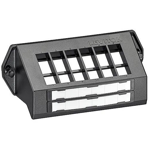 Leviton 47600-QPB Fiber Optic Patch Cable, 12-Port SMC Panel