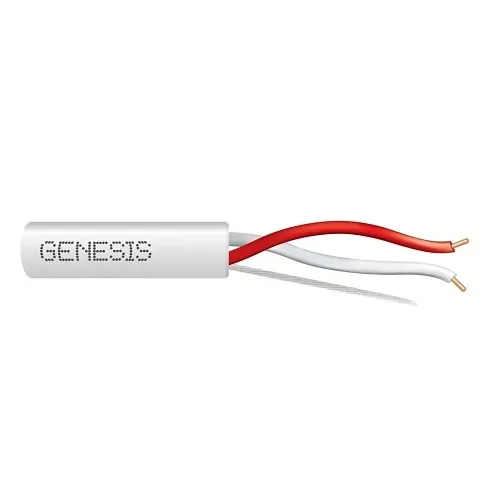 Genesis 47604812 18/2 Solid Unshielded Thermostat Cable, Plenum, CL2P, 500' (152.4 m) x 4 Reels, Natural