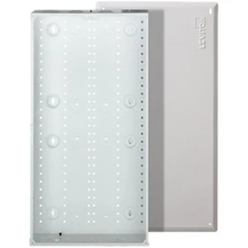 Leviton 47605-28W 28" StU RMSctured Media Enclosure and Flush-Mount Cover, Metal, White