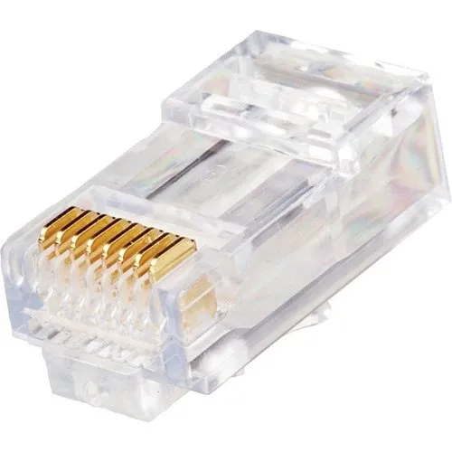 Leviton 47613-EZ6 EZ-RJ45 CAT6 Plug, Clear