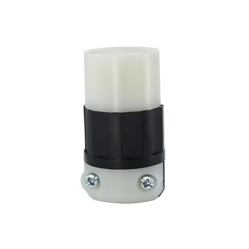 Leviton 4765-C Connector, 15A 125V/10A 250V Non-Grounded 3-Pole 3-Wire