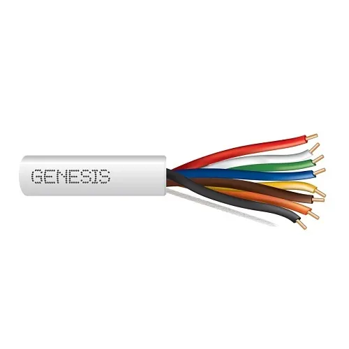 Genesis 47665012 18/8 Solid Unshielded Thermostat Cable, Plenum, CL2P, 500' (152.4 m) Reel, Natural