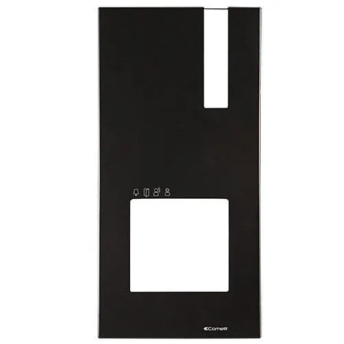 Comelit 4793MB Faceplate for Quadra with Buttons, Black