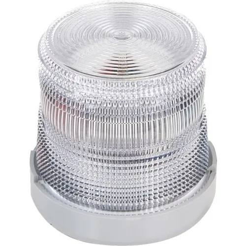Edwards Signaling 48FINC-N5-25WH Flashing Halogen Beacon, 120VAC 50/60Hz, 0.2A, Clear