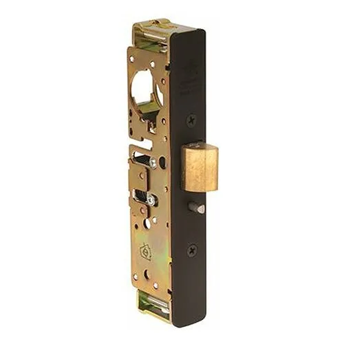 Adams Rite 4900-35-101-313 4900 Heavy Duty Deadlatch, Standard Faceplate, 1-1/8" Backset, LH or RHR Handling for Flat 4-5/8" Mortised Strike, Dark Bronze Anodized