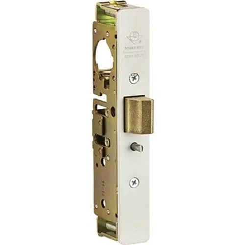 Adams Rite 4900-45-201-335 4900 Heavy Duty Deadlatch, Standard Faceplate, 1-1/2" Backset, LH or RHR Handling for Flat 2-5/8" Mortised Strike, Black Anodized