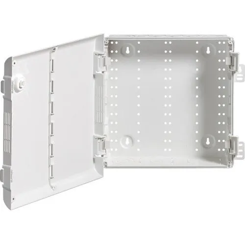 Leviton 49605-14P 14" Wireless StU RMSctured Media Enclosure with Vented Hinged Door, Plastic, White