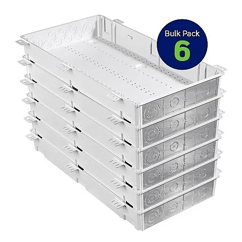 Leviton 49605-28G 28" Wireless Enclosures, 6-Pack, White