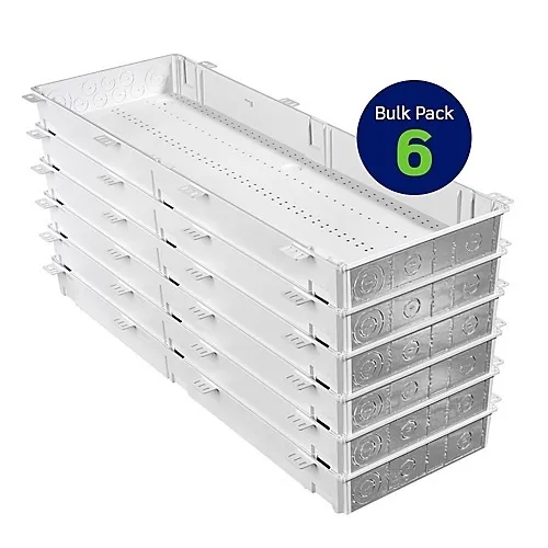 Leviton 49605-42G 42" Wireless Structured Media Enclosure, 6-Pack, White