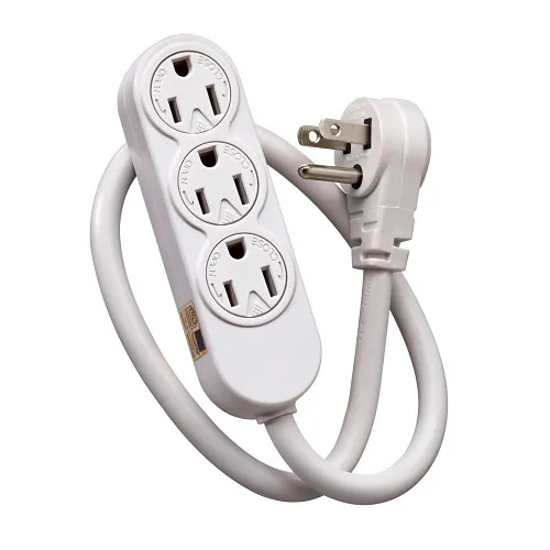 Leviton 49605-APS Structured Media Center 3-Outlet Power Strip, 15A, 2' Cord