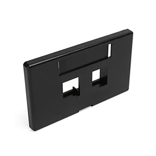 Leviton 49910-HE2 Quickport 2-Socket Modular Furniture Faceplate