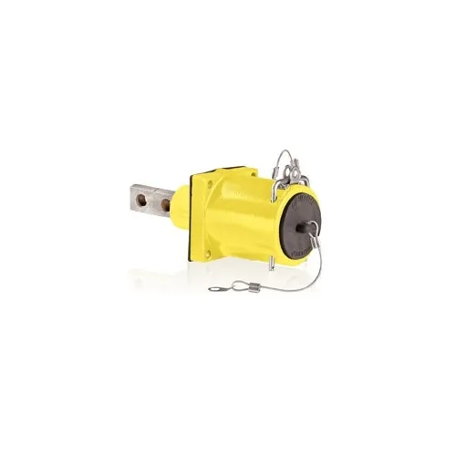 Leviton 49FR2-CY Yellow High Amp Complete Female Receptacle Double Hole
