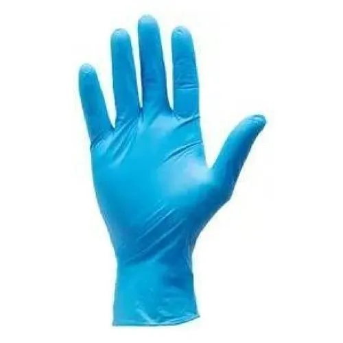 Dottie 4NG100XL Blue Nitrile Disposable Gloves, 4mil, X-L