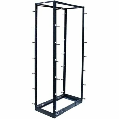 Wavenet 4POST-45U 4-Post, 45U Adjustable Open Frame Rack, Cold Rolled Steel, Black