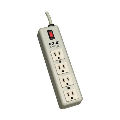 Eaton Tripp Lite 4SPDX Industrial Power Strip, 4-Outlet, 5-15P, Lighted On / Off Switch, 6' (1.8 m) Cord