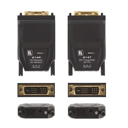 Kramer 614R/T Single-Fiber Detachable DVI Optical Transmitter and Receiver