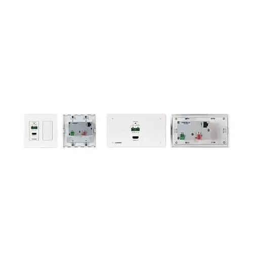 Kramer 50-80562095HDMI 2-Gang PoE Wall-Plate Receiver with RS-232 and IR over Long-Reach HDBaseT, 4K60 4:2:0