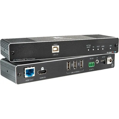 Kramer 50-80570090 TP-590T 4K60 4:2:0 HDMI Transmitter with USB, RS-232 and IR over Long-Reach HDBaseT 2.0