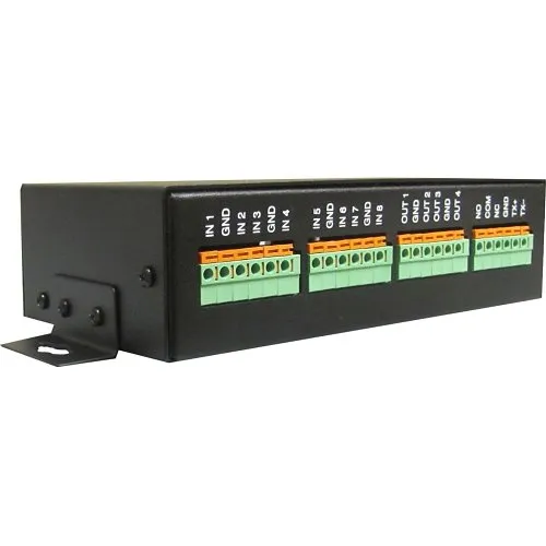 Exacq 5000-50200 External USB Input/Output Module, Eight TTL Inputs, Four TTL Outputs, One Relay Output, One RS-485 Connection