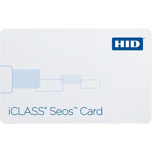HID 5005PGGMN iCLASS Seos 16K Composite Card, SIO Programmed, Glossy Front and Back, Sequential Matching Encoded/Printed (Inkjetted), No Slot