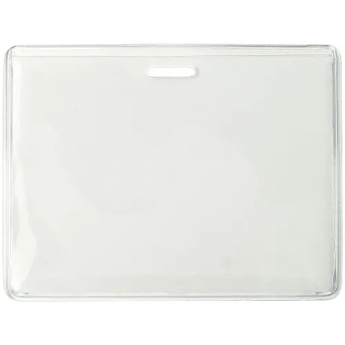 Brady ID 504-CHST Heavy-Duty Vinyl Horizontal Proximity Card Holder, 3.63" 2.5", 100-Pack