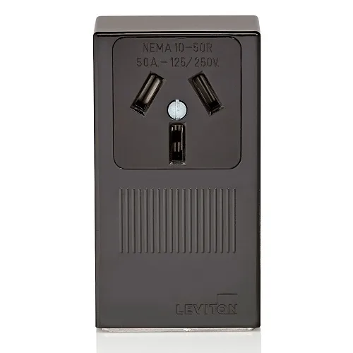 Leviton 5050-P00 RECPT 3-Pole 3-Wire 50A 125/250V NEMA 10-50R