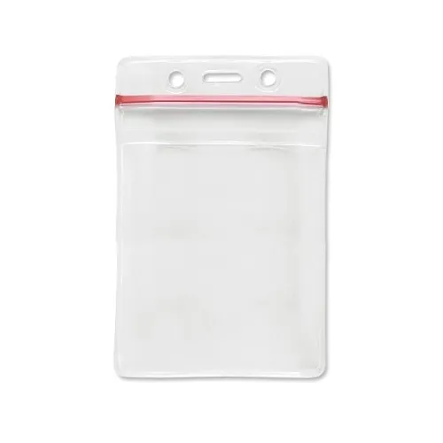 Brady ID 506ZS ID Card and Badge Holder, Zipper Closer Pouch Cord Holder