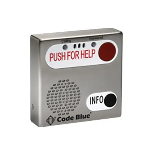 Code Blue 50997 IP2500D Stainless-Steel No Graphics, Push for Help Bezel