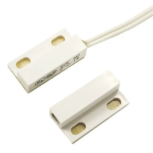 GRI 50F-12WG-B-BA 1-1/2" Miniature Surface Mount Switch Set, Wide Gap 3/4"+, Closed Loop, Reed Form, 10W, Breakaway Flanges, Brown