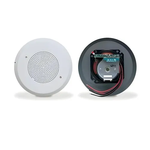 Federal Signal 50GCB-024 50GCB Series SelecTone Speaker / Amplifier, 24V AC/DC, Round, Ceiling Mount, White