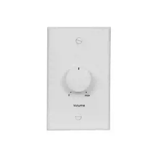 Lowell 50LVC-SW 50W Mono Volume Control Attenuator with Wall Plate, White