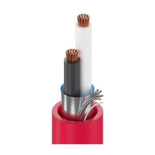 Belden 5100FE 008U1000 Security & Sound Cable, 2-Conductor 14 AWG, Shielded, Riser CL3R/FPLR Rated, PVC Jacket, Gray