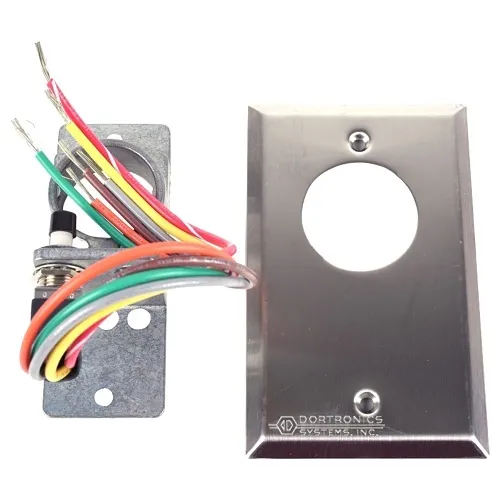 Dortronics 5141-24 5140 Series DPDT Alternate Action Key Switch on Single-Gang Plate