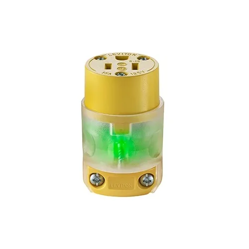 Leviton 515CV-LIT 3-Wire Lighted Connector