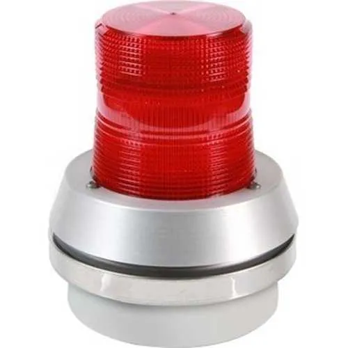 Edwards Signaling 51R-G1 51R-G1 Red Incandescent Beacon with Horn, in x 7.38 in H, 24VDC, Flashing, 95dB@1m, -35 to 66 max operating temperature