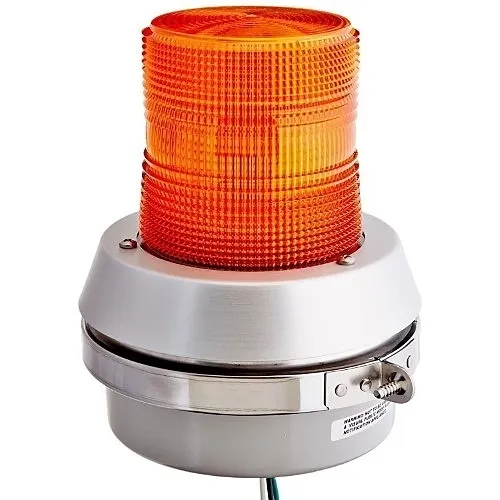 Edwards Signaling 51XBRFA120A Combination Flashing LED Beacon with Horn Amber, 120V, 50/60 Hz, 0.175A