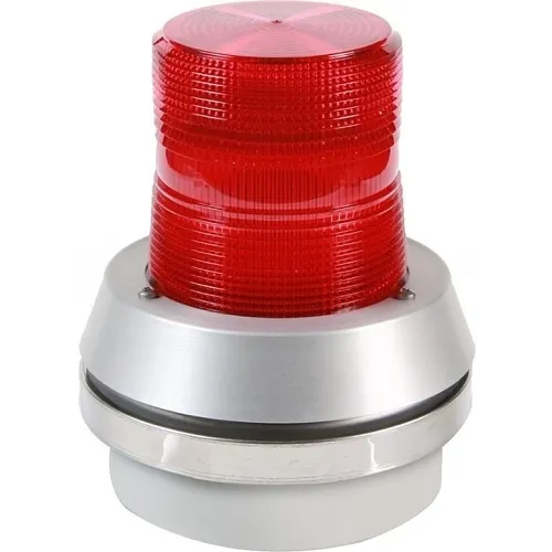 Edwards Signaling 51XBRFR24D 51XBR Xtra-Brite LED Beacon with Horn 24V DC, Red
