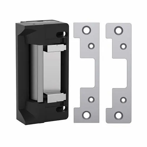 HES 5200C-12/24D-630 Door Electric Strike with Faceplate, 12/24VDC, 0.24/0.12A, 1500 lb Static Load, Satin Stainless Steel